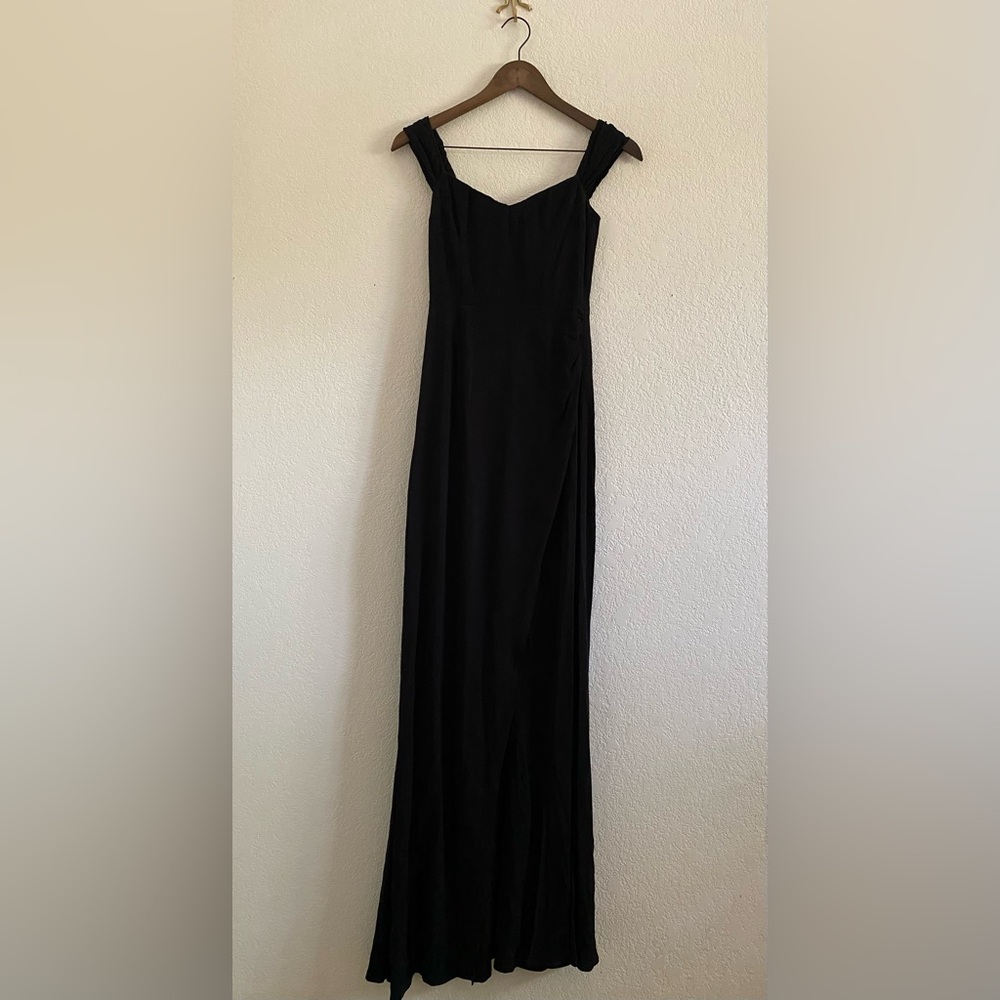Reformation Bryson Black Midi Dress Size 0